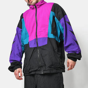 Survêtements coupe-vent imperméables personnalisés avec logo pour hommes, 100% coton respirant, motif uni, ensemble veste et pantalon pour l'extérieur - Product Image 2