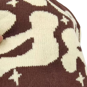 Bonnet en acrylique tricoté unisexe personnalisé avec logo jacquard, chaud pour l'hiver, style streetwear, pour usage quotidien - Product Image 3