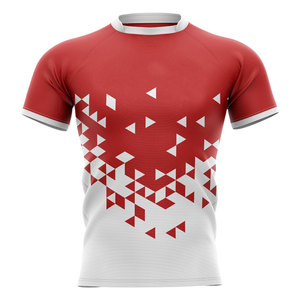 Último Modelo de Camiseta de Rugby Sublimada y Transpirable, Tallas Grandes, Uniformes Personalizados para Equipos, Ropa de Entrenamiento de Fútbol Personalizada de Secado Rápido - Product Image 4