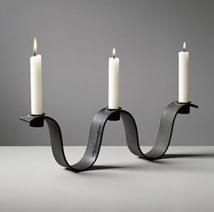 Wrought Iron Tabletop <b>Candelabra</b> Unique Design Metal Candlestick Holder Home Hotel Wedding - Product Image 4