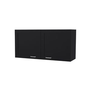 FM FURNITURE Nakya Armadietto da Cucina a 2 Ante Nero - Product Image 2