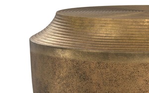 Mesa de Centro Hecha a Mano con Acabado Rústico Antiguo, Mueble Metálico para Sala de Estar - Product Image 4
