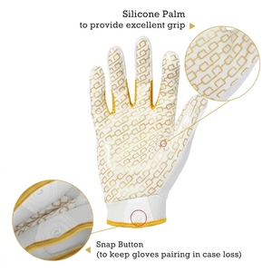 Nouveauté : Gants de football américain respirants de haute qualité à doigts entiers avec fermeture auto-agrippante pour le football américain - Product Image 6