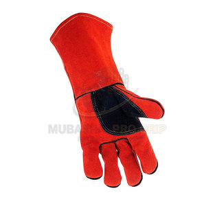 High Quality Leather Made Welding <b>Gloves</b> Pakistan Made Wholesale Welding <b>Gloves</b> Heat Resistant Welding <b>Gloves</b> - Product Image 4