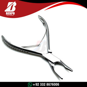 Pinza para huesos Blumenthal, 30 grados, 4.5 pulgadas, instrumento quirúrgico dental de acero inoxidable - Product Image 3