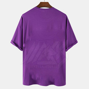 Camiseta de manga corta para hombre, corte ajustado, fabricada en fábrica, para venta en línea, precio bajo, 100% algodón, corte holgado, estampada. - Product Image 2