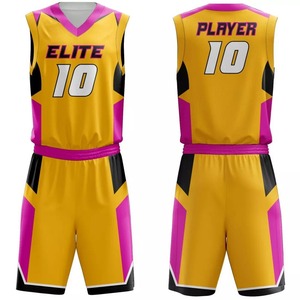 Uniforme de Baloncesto Ligero Personalizado, Último Modelo de Camiseta de Baloncesto, Uniforme de Baloncesto Liso y Cómodo en Oferta - Product Image 1