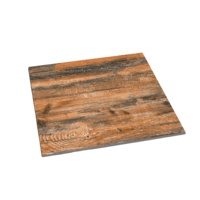 Dalles de terrasse clipsables en porcelaine carrées modernes, qualité export, écologiques, gris-brun mat, 600x600, pour salle de bain, bâtiment et parking