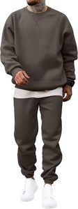 Conjunto Deportivo para Hombre, Sudadera con Capucha y Pantalones Color Verde Oliva, Estilo Casual, Manga Larga, 100% Algodón, Transpirable, Corte Regular - Product Image 3