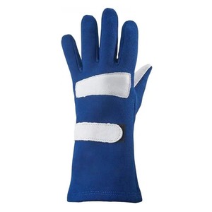 Guantes de Carreras de Dedo Completo, Material PU, Agarre Antideslizante, Cierre de Gancho y Bucle, Unisex, Actividades al Aire Libre, Diseño con Paneles Azules y Blancos - Product Image 3