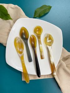 Cuillères durables en corne de buffle pour le café, le thé, les fêtes, ustensiles de service, ensemble de cuillères, meilleur prix en Inde - Product Image 2