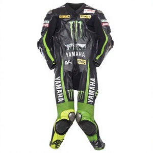 ชุดแข่งรถมอเตอร์ไซค์ Pol Espargaro MotoCP รุ่น Ramaha 1 ชิ้น ทำจากหนังวัว/หนังจิงโจ้ สำหรับขับขี่มอเตอร์ไซค์/จั๊มสูท MotoCp/ชุดสำหรับนักขี่มอเตอร์ไซค์ ระดับ 2 - Product Image 1