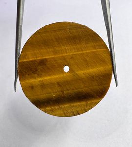 Esfera de reloj de ojo de tigre natural de 31,50 mm × 1,50 mm, esfera de reloj personalizada en marrón dorado - Product Image 5