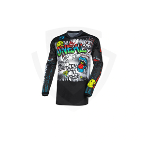 Maillot de motocross à manches longues imprimé unisexe pour adulte, impression par sublimation, haute qualité, anti-UV, personnalisé pour équipe professionnelle - Product Image 1