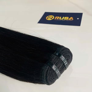 Venta al por mayor de fábrica: Extensiones de cabello liso vietnamita personalizadas de alta calidad con trama a máquina, de 10 a 34 pulgadas de longitud. - Product Image 4