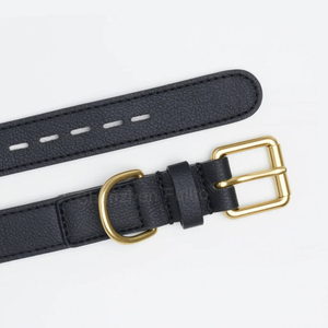 Premium PU Leather Dog <b>Collar</b> with Gold Brass Buckle Adjustable Personalized <b>Pet</b> <b>Collar</b> Wholesale B2B Supplier Multi-Color - Product Image 6