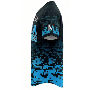 Camiseta de Béisbol Estilo Streetwear, Camuflaje Digital Verde Neón, Ropa Deportiva para Equipos Atléticos, MALUZA INDUSTRIES - Product Image 3