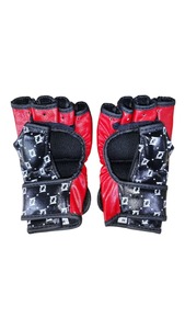 ถุงมือ MMA หนังแท้ Fairtex แบบครึ่งนิ้ว ปิดด้วยแถบตีนตุ๊กแก สำหรับทุกเพศ สั่งทำได้ คุณภาพสูง พิมพ์ลาย สำหรับฝึกซ้อมและต่อสู้ - Product Image 4