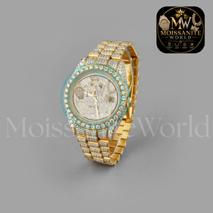 Hip Hop Bust Down Custom Automatic Mechanical <b>Watches</b> Luxury Brand Gold Iced Out VVS D Moissanite Diamond <b>Watch</b> for <b>Men</b> ODM OEM - Product Image 2