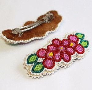 Statement Embroidery Seed Beaded Hair <b>Clip</b> For Wedding Party Vintage Handmade Hair Barrette for Women Decorative Hair Accessory - Product Image 1