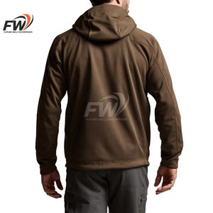 Pull à col zippé pour homme, personnalisé avec logo, en polaire, respirant, anti-humidité, imprimé camouflage par sublimation, pour la chasse et les activités de plein air - Product Image 4