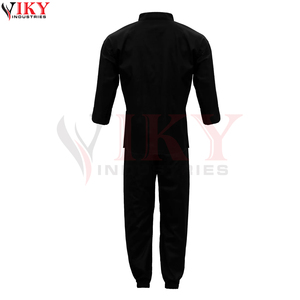 Servicio OEM ODM a Precio de Mayoreo, Uniformes de Kung Fu Negros Hechos a Mano con Logotipo Personalizado, Trajes de Tai Chi de Mezcla de Algodón - Product Image 4
