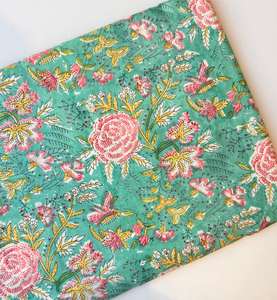 Tela de Algodón de Lujo con Estampado de Bloques Personalizado para Costura, Manualidades, Prendas, Bolsos y Accesorios de Cama, Tela Multiusos Rediseñada - Product Image 3