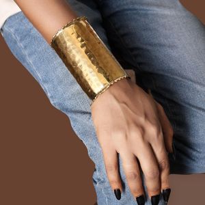 Geometric <b>Boho</b> Brass Cuff Chunky Stack Bangle Wedding Party Festive Vintage Adjustable Custom Modern Statement Jewelry <b>Bracelet</b> - Product Image 6