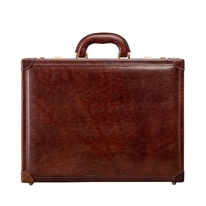 Maletín Ejecutivo de Cuero Marrón Premium, Organizador de Documentos de Negocios, Estuche para Portátil, Logotipo Personalizado, Fabricante Mayorista - Product Image 6