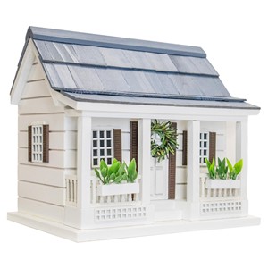 Casa para Pájaros de Madera de Teca Ecológica Premium con Techo de Pizarra - Decoración de Jardín de Lujo Tradicional para Montar en la Pared, Venta al Por Mayor - Product Image 1