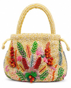 Bolso de Noche con Cuentas y Diseño Floral Hecho a Mano, Correa de Hombro, Elegante Regalo de Boda, de Algodón con Cierre Magnético para Fiestas - Product Image 6