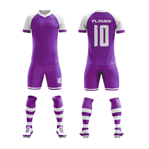 Uniformes de Fútbol Sublimados con Diseño Personalizado para Adultos y Niños, Conjunto de Camiseta y Pantalones Cortos de Poliéster Transpirable de Secado Rápido - Product Image 3