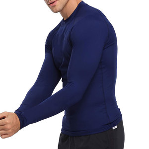Wholesale Blank OEM <b>Surf</b> <b>Printed</b> Compression Shirt Long Sleeve MMA Jiu Jitsu UV Custom Rashguards Bjj Rash Guard for Men - Product Image 3