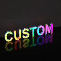 Letrero 3D Personalizado con Letras LED RGB a Prueba de Agua, Letrero de Canal LED a Todo Color para Negocios, Tiendas, Publicidad y Exhibición de Logotipos
