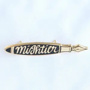 China Maker Direct Sales Badges Factory Make Pen Custom Enamel Pin