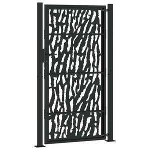 Portail de jardin en acier noir avec motif ajouré 39,4x68,9 pouces – Produit de clôture, treillis et portails - Product Image 6