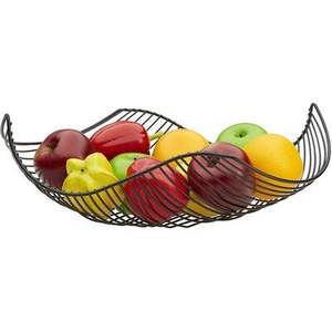 Panier à fruits au design classique, articles ménagers, forme ronde, couleur argent, conteneur en métal, panier de rangement, paniers de rangement pour fruits et légumes - Product Image 5