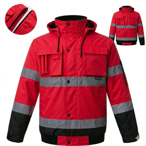 Chaqueta de invierno de polialgodón suave y transpirable para actividades al aire libre - Product Image 4