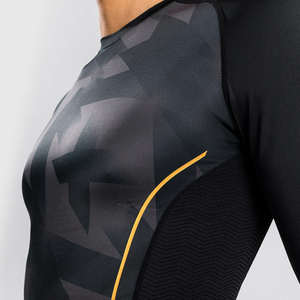 Chemise de compression à manches longues pour homme, respirante, en spandex/polyester, à séchage rapide, avec protection solaire - Product Image 5