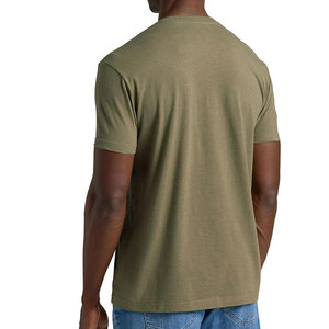 Camiseta clásica de cuello redondo para hombre, manga corta, algodón suave, camiseta básica informal para uso diario, corte regular. - Product Image 5