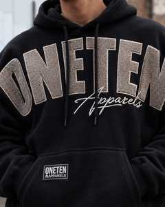 เสื้อฮู้ดโอเวอร์ไซส์ผู้ชาย ONETEN APPARELS ลายพิมพ์ฟล็อก สตรีทแวร์ ผ้าฝ้ายเฟรนช์เทอร์รี่ ดีไซน์กระเป๋าเสื้อ สำหรับใส่ในฤดูใบไม้ร่วง - Product Image 5
