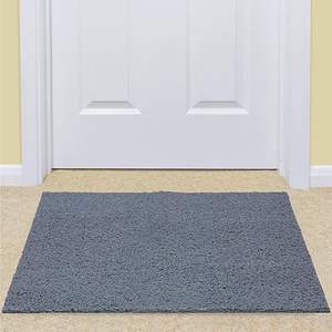 Alfombra de puerta elegante y duradera, fácil de mantener, de goma gris, rectangular, de 1 pieza, 16X24'' - Product Image 6