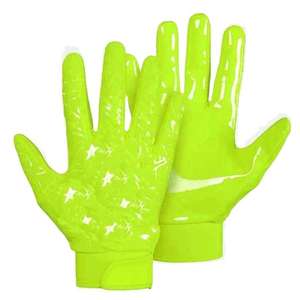 Gants de football américain tendance en gros pour jeunes, logo personnalisé, cuir synthétique, latex, imperméables, compatibles écran tactile, qualité supérieure - Product Image 4