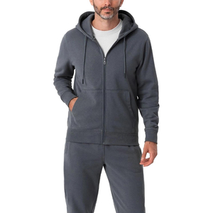 Ensemble de survêtement respirant en polyester 250 GSM pour homme, idéal pour l'été, avec imprimé sérigraphié gris clair et rayures latérales bleu marine - Product Image 3