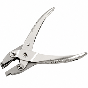 Pince à perforer à mâchoires parallèles 140 mm, outil de perforation pour bijoux, cuir et métal, ZetomedPro - Product Image 1