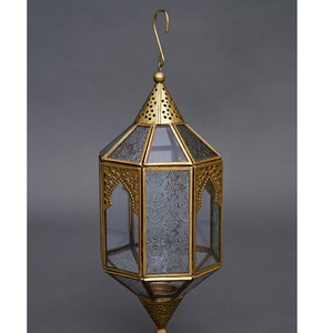 Export Quality Durable Eco-Friendly <b>Moroccan</b> Style Iron Glass Lantern Home <b>Decor</b> Patio Indoors Outdoors Events Parties Weddings - Product Image 3