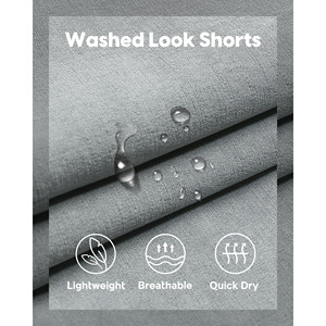 Shorts pour hommes en coton 100% avec logo personnalisé, 345 g/m², shorts de sport à cordon de serrage, shorts en molleton, shorts décontractés pour l'extérieur - Product Image 5