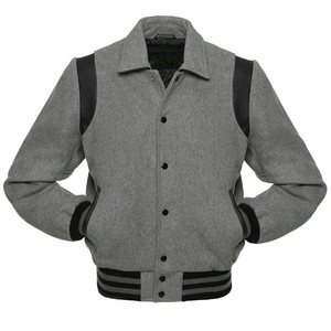 High Quality Handmade Varsity Letterman Baseball Collegiate Red Varsity <b>Jacket</b> With <b>Leather</b> Sleeves Varsity <b>Jacket</b> for Men's - Product Image 2