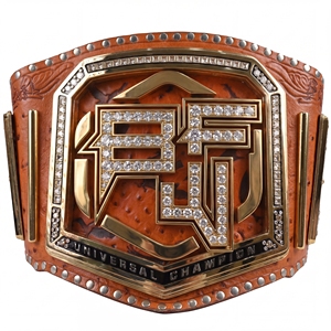 Ceinture de championnat universel Bray Wyatt The Fiend en cuir véritable avec boucle à plaque en strass - Product Image 5