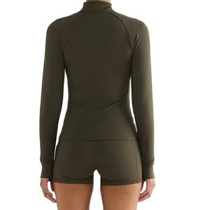 Conjunto de Ropa Deportiva de Yoga para Mujer, Diseño Personalizado, 3 Piezas, Conjunto de Entrenamiento, Leggings sin Costuras de Manga Larga, Ropa de Yoga - Product Image 5